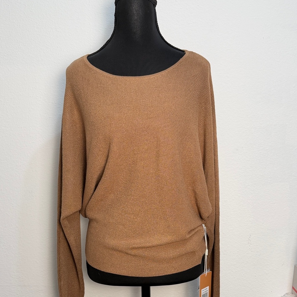 Cyrus Elegant Tan Women's Sweater - Picture 2 of 6